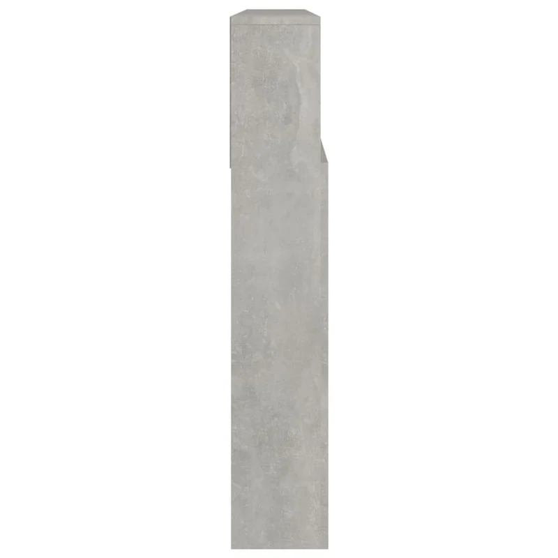 Tête de lit avec rangement accessoire de lit table de chevet étagère 220 x 19 x 103,5 cm MDF gris TDL0200029