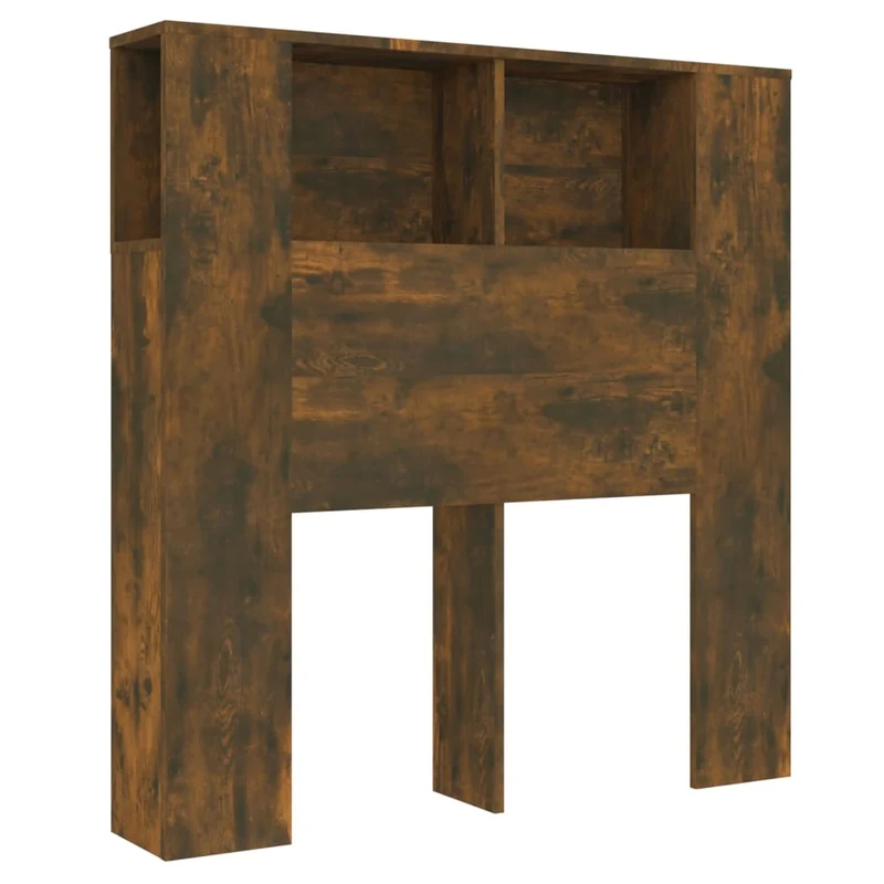 Tête de lit avec rangement accessoire de lit table de chevet étagère 100 x 18,5 x 104,5 cm MDF marron TDL0200082