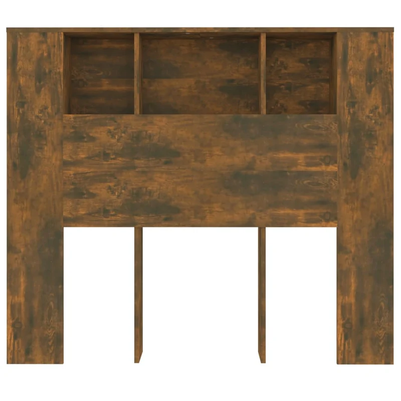 Tête de lit avec rangement accessoire de lit table de chevet étagère 120 x 18,5 x 104,5 cm MDF marron TDL0200080