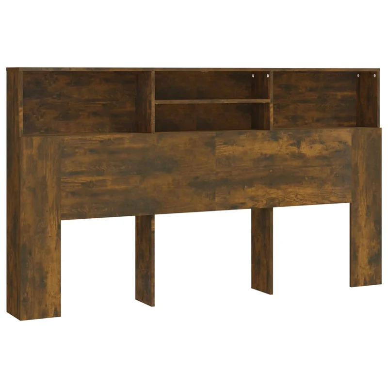 Tête de lit avec rangement accessoire de lit table de chevet étagère 180 x 19 x 103,5 cm MDF marron TDL0200073