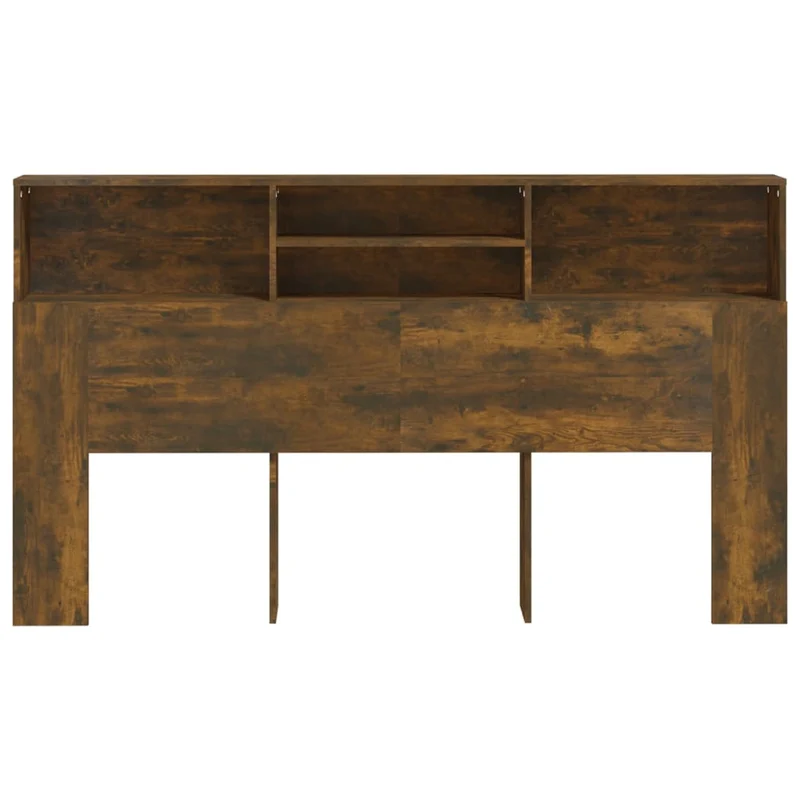 Tête de lit avec rangement accessoire de lit table de chevet étagère 180 x 19 x 103,5 cm MDF marron TDL0200073
