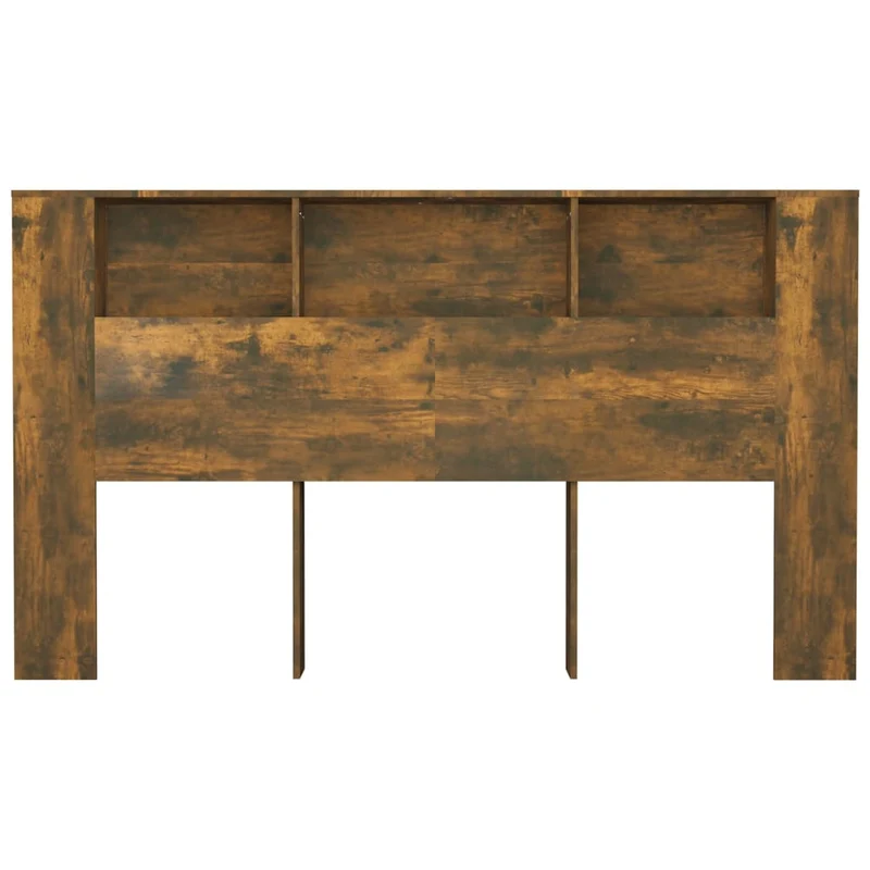 Tête de lit avec rangement accessoire de lit table de chevet étagère 180 x 18,5 x 104,5 cm MDF marron TDL0200074