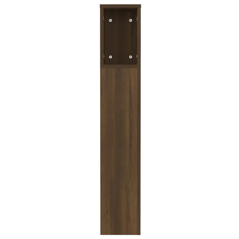 Tête de lit avec rangement accessoire de lit table de chevet étagère 120 x 18,5 x 104,5 cm MDF marron TDL0200066