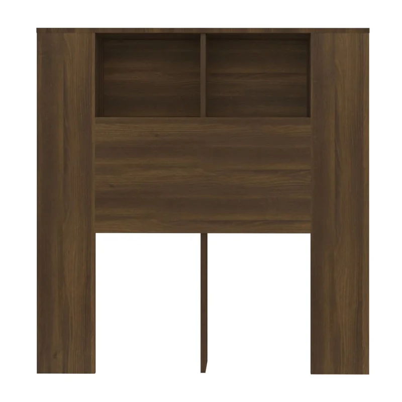 Tête de lit avec rangement accessoire de lit table de chevet étagère 100 x 18,5 x 104,5 cm MDF marron TDL0200068