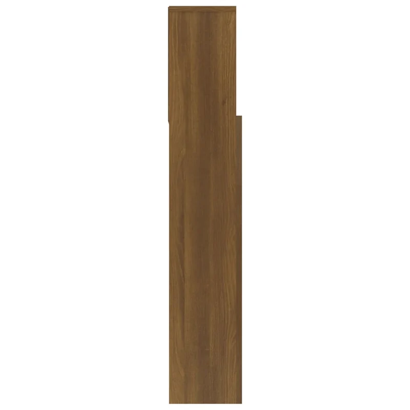 Tête de lit avec rangement accessoire de lit table de chevet étagère 120 x 19 x 103,5 cm MDF marron TDL0200065