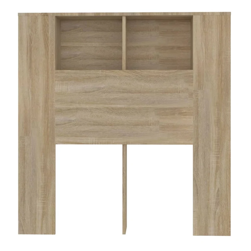 Tête de lit avec rangement accessoire de lit table de chevet étagère 100 x 18,5 x 104,5 cm MDF couleur chêne TDL0200054