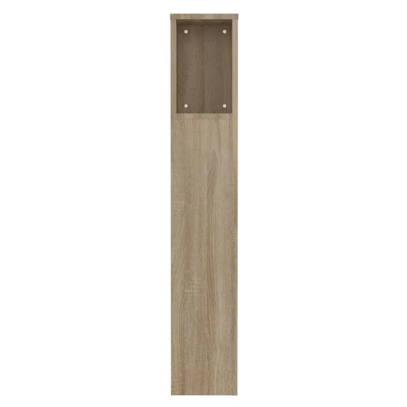 Tête de lit avec rangement accessoire de lit table de chevet étagère 100 x 18,5 x 104,5 cm MDF couleur chêne TDL0200054