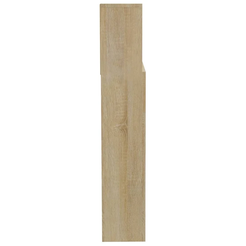 Tête de lit avec rangement accessoire de lit table de chevet étagère 200 x 19 x 103,5 cm MDF couleur chêne TDL0200044