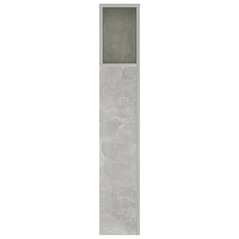 Tête de lit avec rangement accessoire de lit table de chevet étagère 140 x 18,5 x 104,5 cm MDF gris TDL0200038