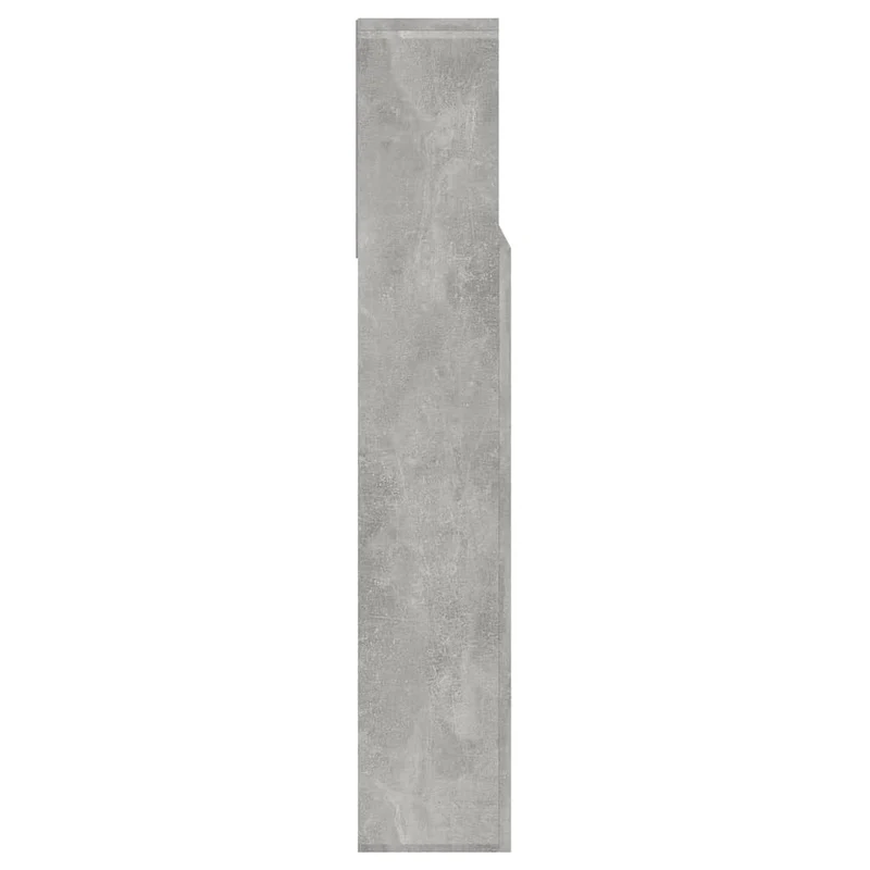 Tête de lit avec rangement accessoire de lit table de chevet étagère 140 x 19 x 103,5 cm MDF gris TDL0200037