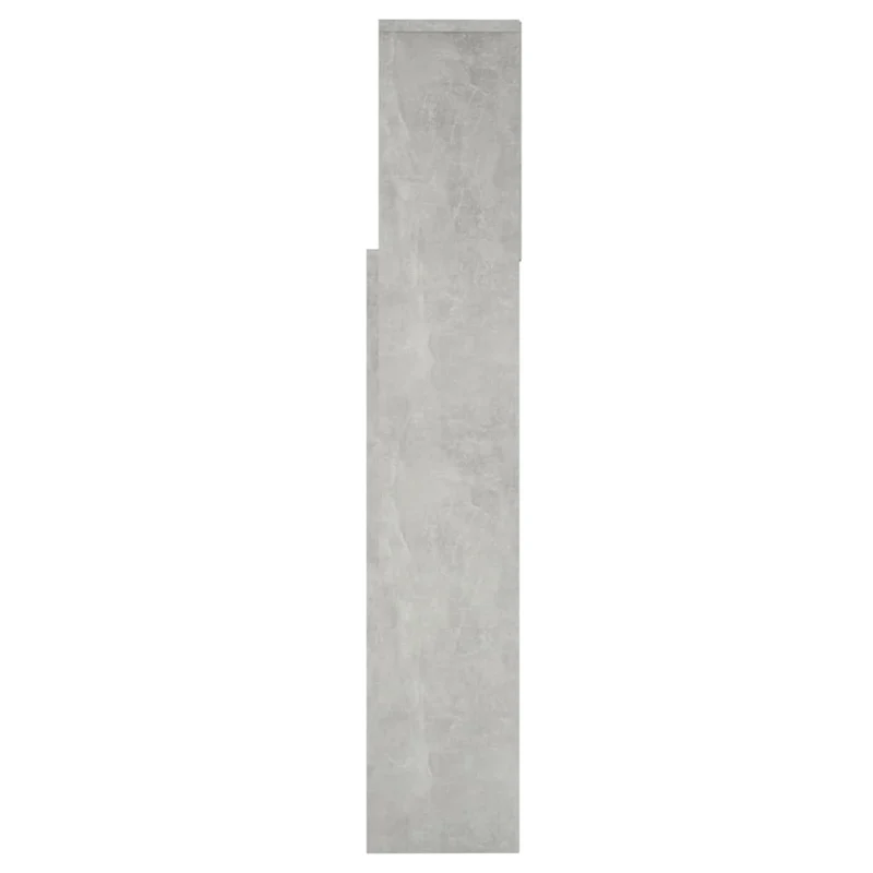 Tête de lit avec rangement accessoire de lit table de chevet étagère 160 x 19 x 103,5 cm MDF gris TDL0200035
