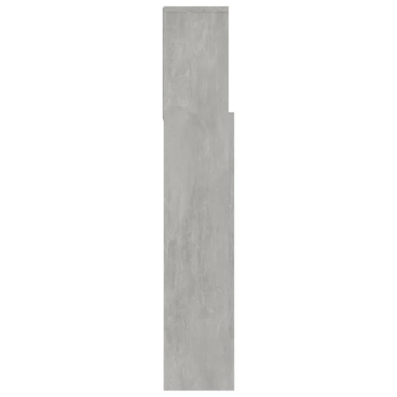 Tête de lit avec rangement accessoire de lit table de chevet étagère 180 x 19 x 103,5 cm MDF gris TDL0200033