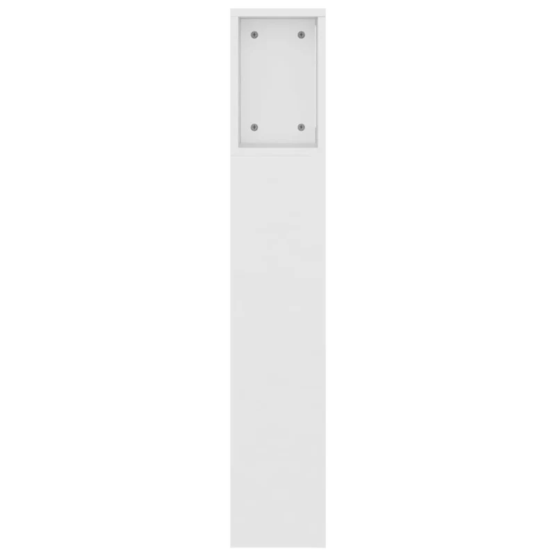 Tête de lit avec rangement accessoire de lit table de chevet étagère 160 x 18,5 x 104,5 cm MDF blanc TDL0200106