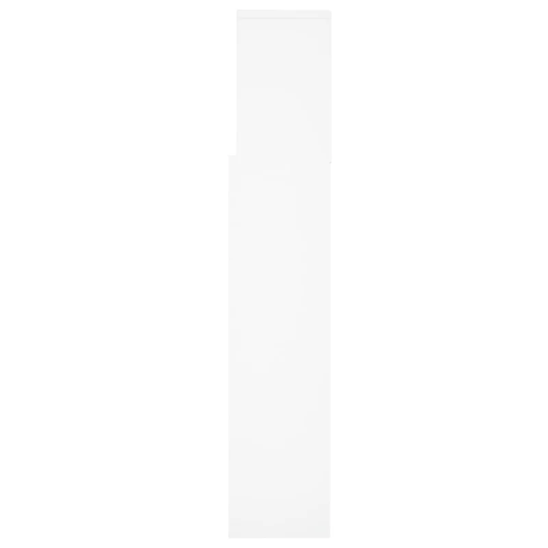 Tête de lit avec rangement accessoire de lit table de chevet étagère 160 x 19 x 103,5 cm MDF blanc TDL0200105