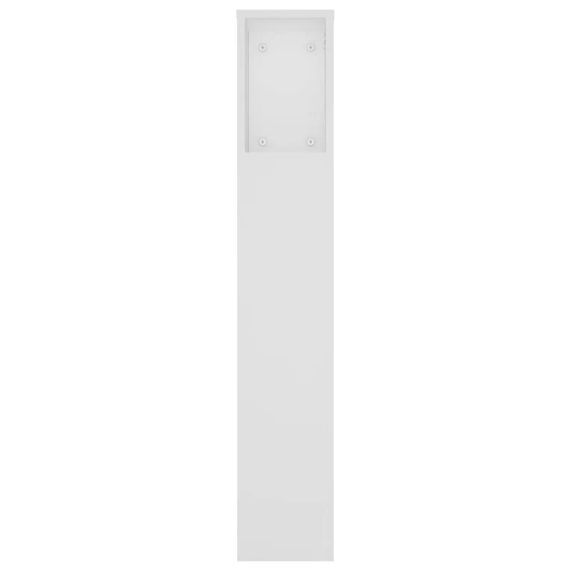 Tête de lit avec rangement accessoire de lit table de chevet étagère 180 x 18,5 x 104,5 cm MDF blanc TDL0200104