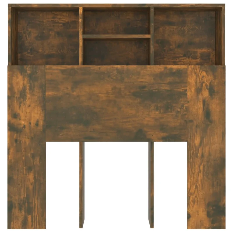 Tête de lit avec rangement accessoire de lit table de chevet étagère 100 x 19 x 103,5 cm MDF marron TDL0200081