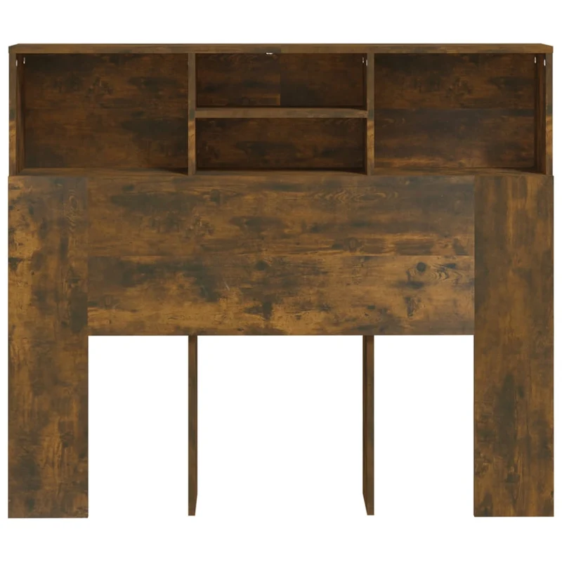 Tête de lit avec rangement accessoire de lit table de chevet étagère 120 x 19 x 103,5 cm MDF marron TDL0200079