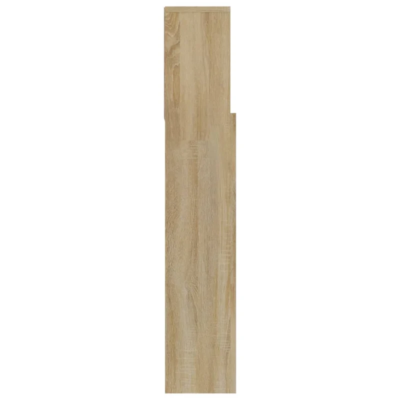 Tête de lit avec rangement accessoire de lit table de chevet étagère 120 x 19 x 103,5 cm MDF couleur chêne TDL0200051