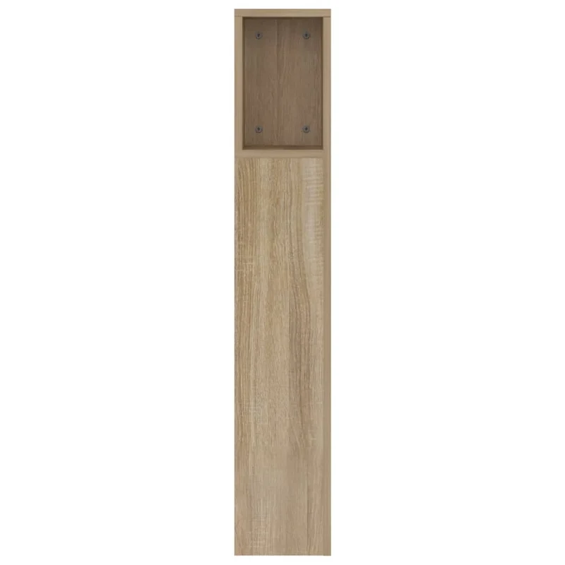 Tête de lit avec rangement accessoire de lit table de chevet étagère 160 x 18,5 x 104,5 cm MDF couleur chêne TDL0200048