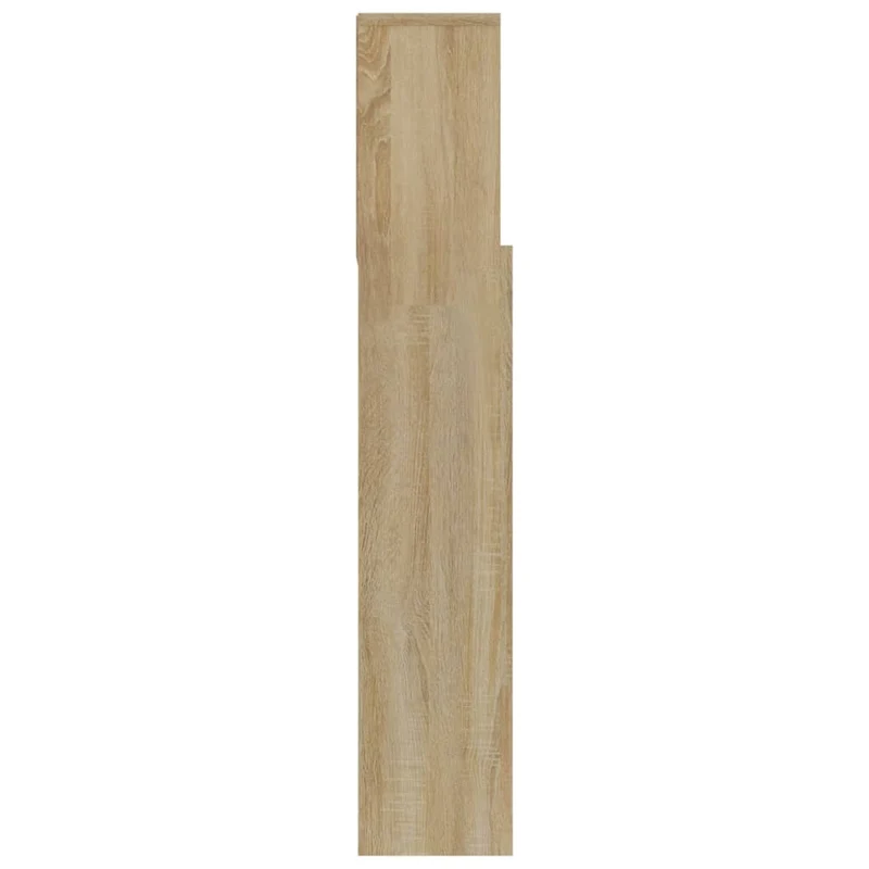 Tête de lit avec rangement accessoire de lit table de chevet étagère 180 x 19 x 103,5 cm MDF couleur chêne TDL0200046