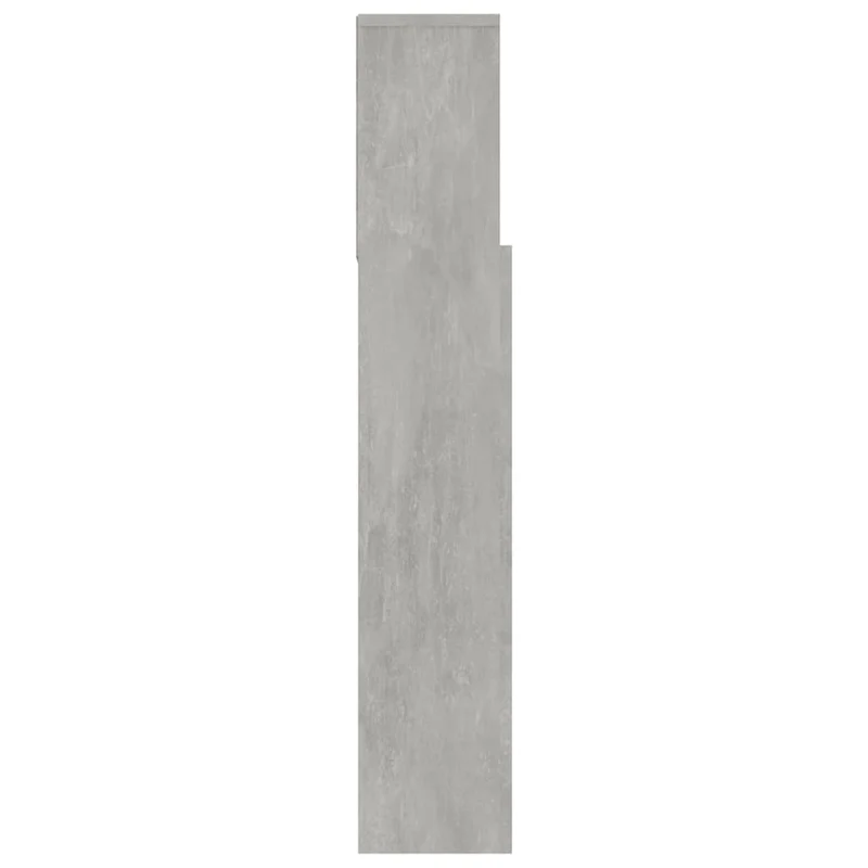 Tête de lit avec rangement accessoire de lit table de chevet étagère 120 x 19 x 103,5 cm MDF gris TDL0200039