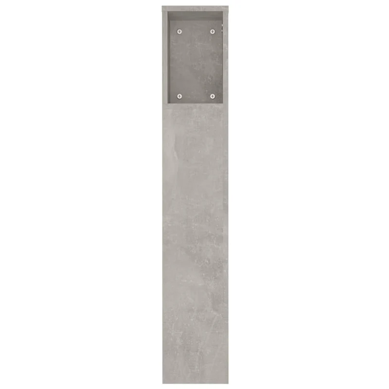 Tête de lit avec rangement accessoire de lit table de chevet étagère 180 x 18,5 x 104,5 cm MDF gris TDL0200034