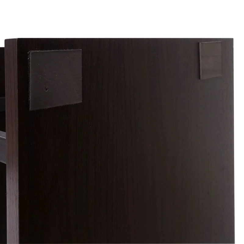 Bibliothèque étagère autoportante meuble de rangement structure 3D 183x80cm 5 niveaux marron foncé métal noir 04_0001322