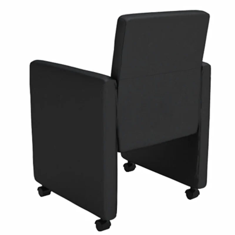 Lot de 6 chaises de salle à manger cuisine design moderne confortable en synthétique noir CDS022678