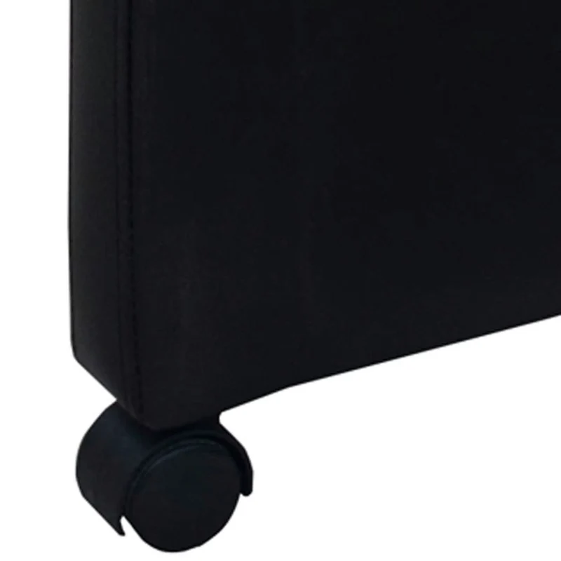 Lot de 4 chaises de salle à manger cuisine design et confortable en synthétique noir CDS021798