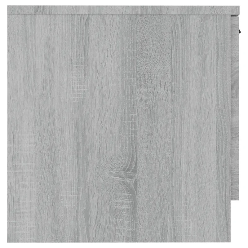 Lot de 2 tables de chevet avec compartiment avec porte 40 x 39 x 40 cm bois d'ingénierie gris DEC035715