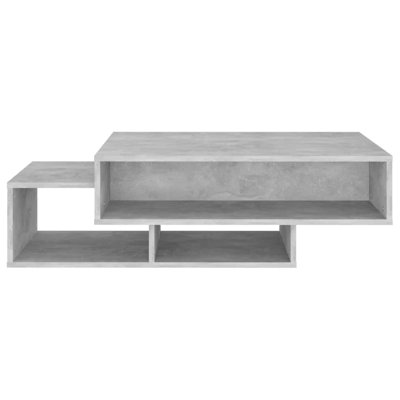 Table basse design moderne et contemporaine 105 x 55 x 32 cm bois d’ingénierie gris DEC039274