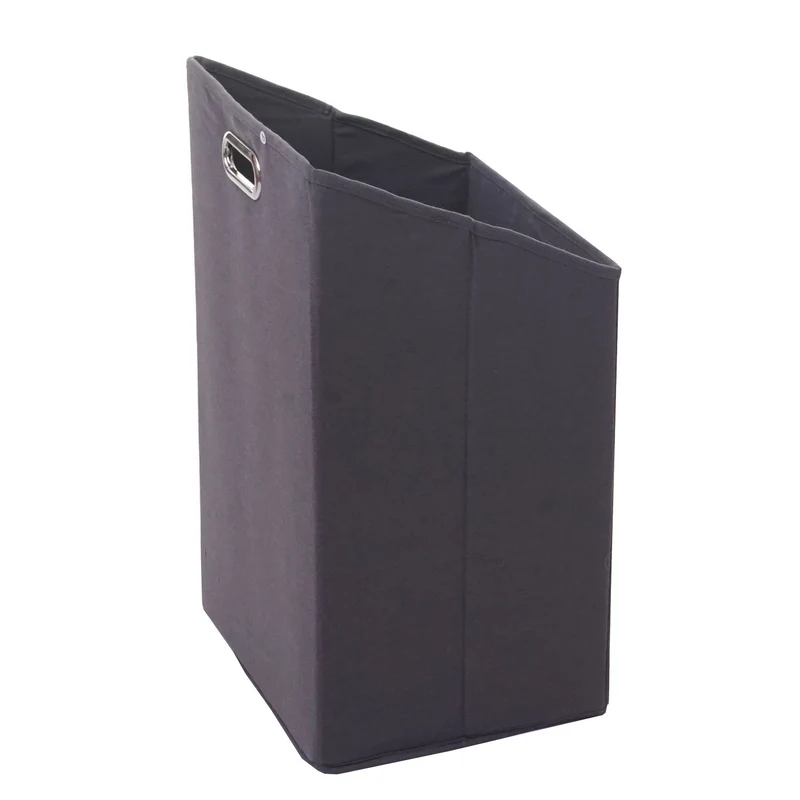 Étagère de salle de bain rangement avec panier à linge en bambou 95x40x30cm 28L 04_0005669