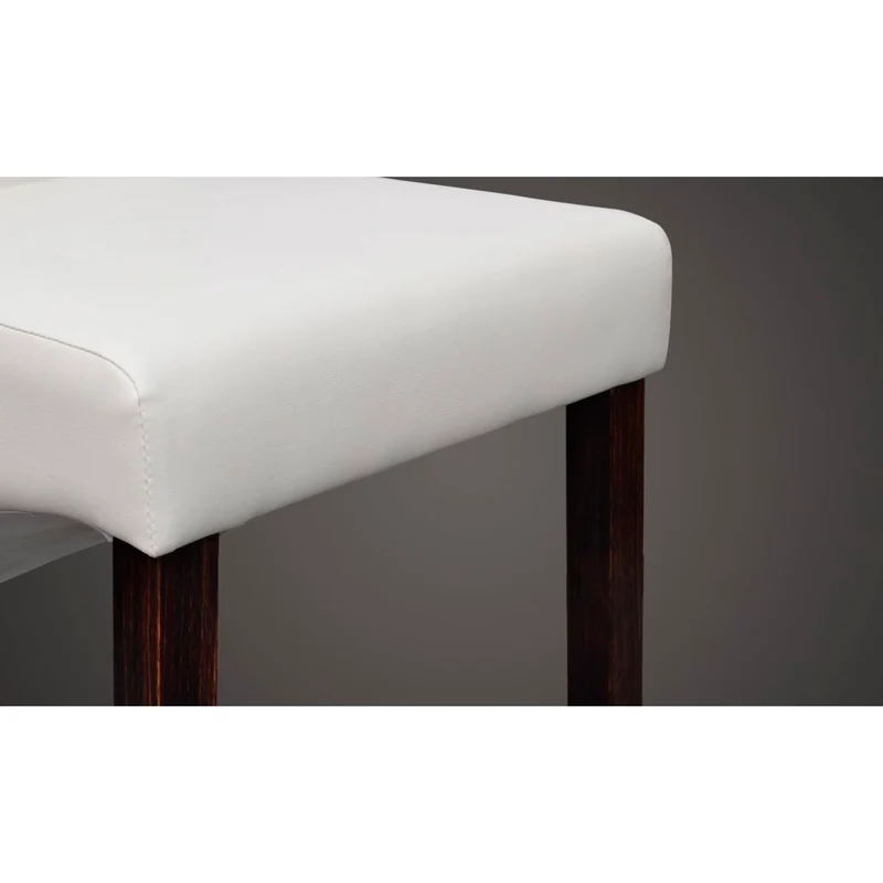 Lot de 4 chaises de salle à manger cuisine design antique synthétique blanc CDS021245
