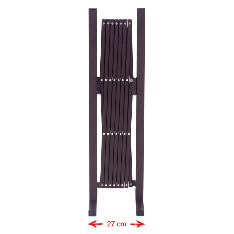 Barrière treillis à ciseaux grille de protection des animaux extensible aluminium hauteur 103cm, largeur 27-207cm 04_0001211
