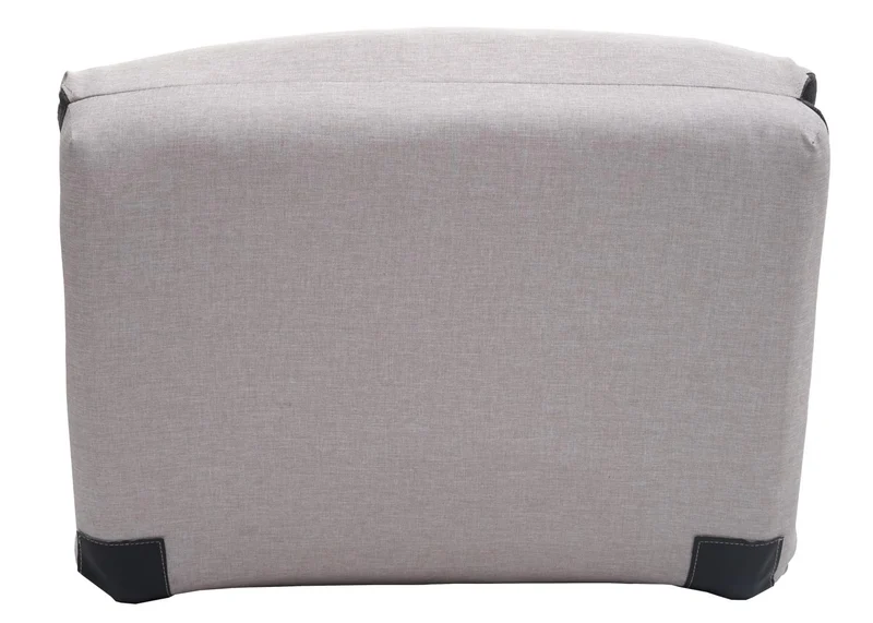 Matelas fauteuil-lit pliant fauteuil de relaxation dossier réglable tissu gris foncé/gris clair 04_0003097