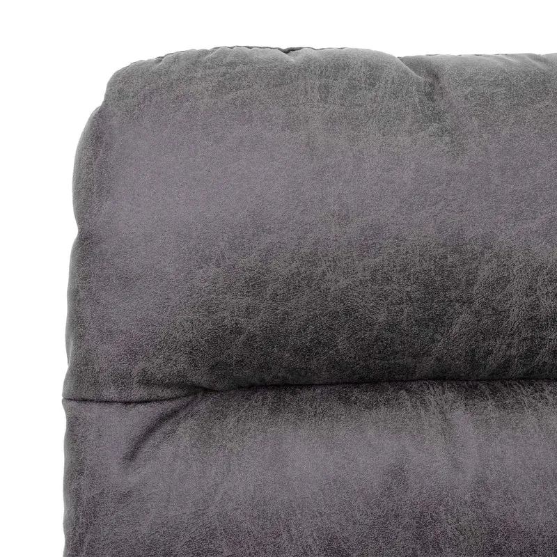 Chaise de salle à manger fauteuil lounge avec accoudoir confortable rotative en tissu gris clair 04_0002246