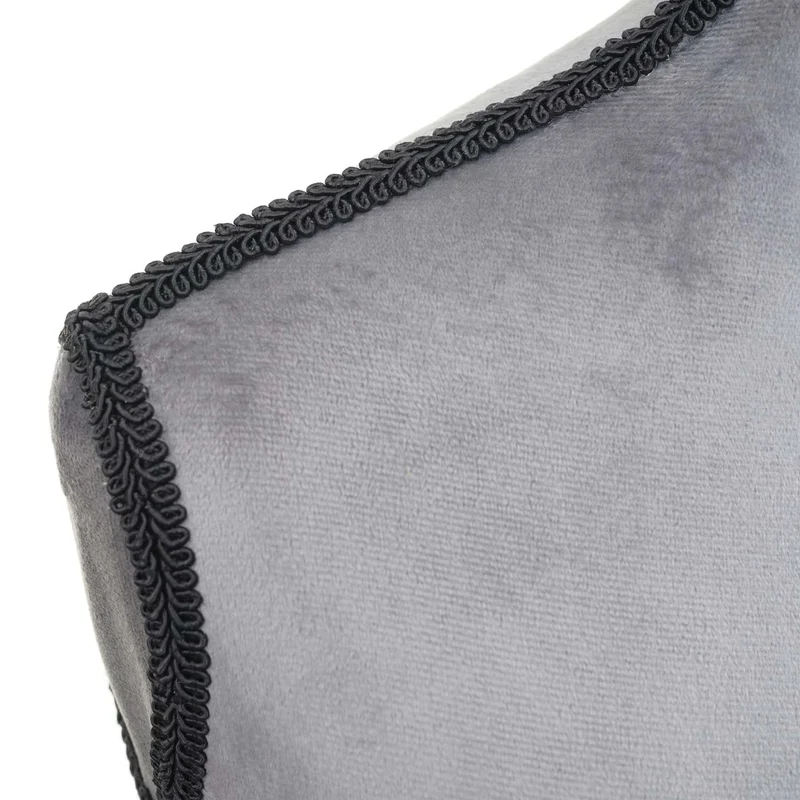 Buste de couture féminin sur pieds hauteur régable mannequin femme déco vitrine gris velours 04_0004289