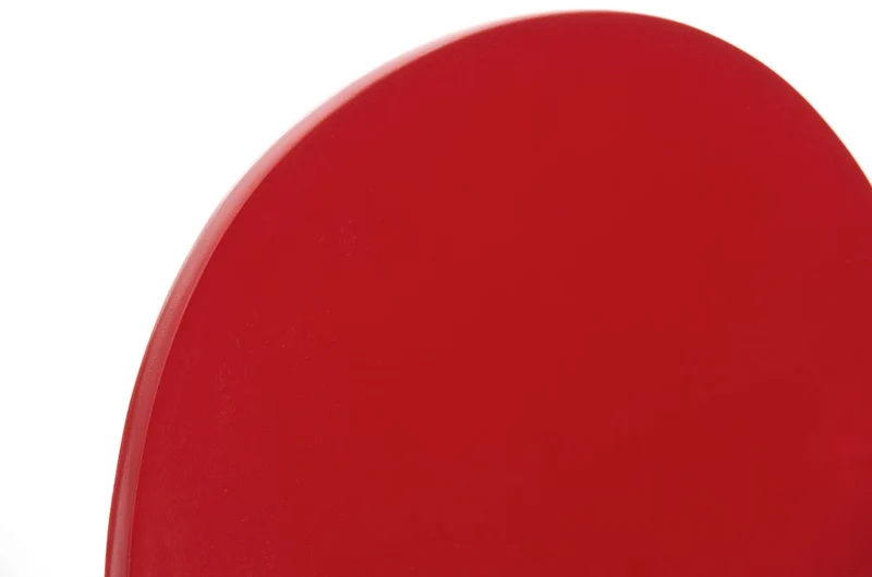 Chaise de salle à manger cuisine empilable design moderne bois rouge et métal 10_0000015