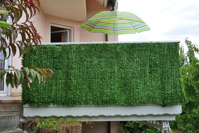 Brise-vue pour balcon revêtement de protection contre le vent pour balcon clôture de terrasse 500x150cm sapin clair 04_0001090
