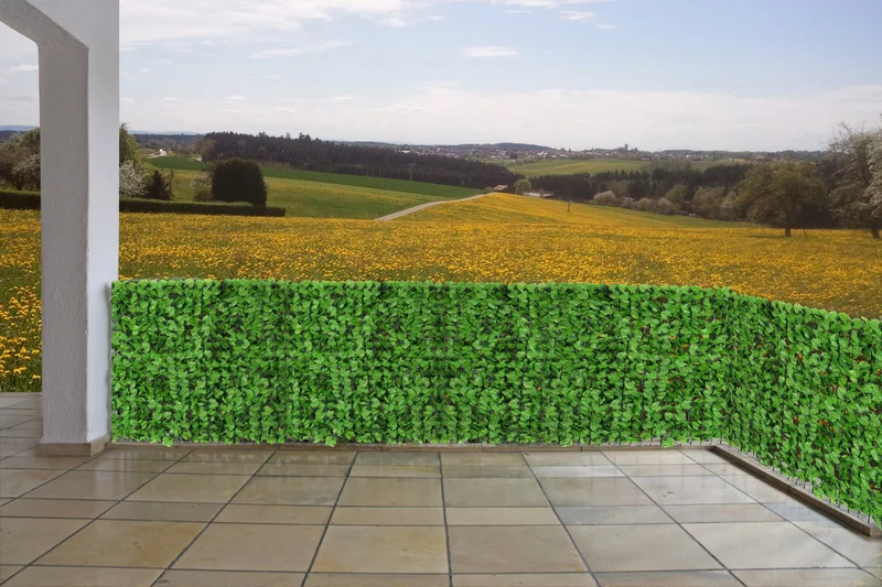Brise-vue pour balcon revêtement de protection contre le vent pour balcon clôture de terrasse 500x150cm feuille brillante 04_0001077