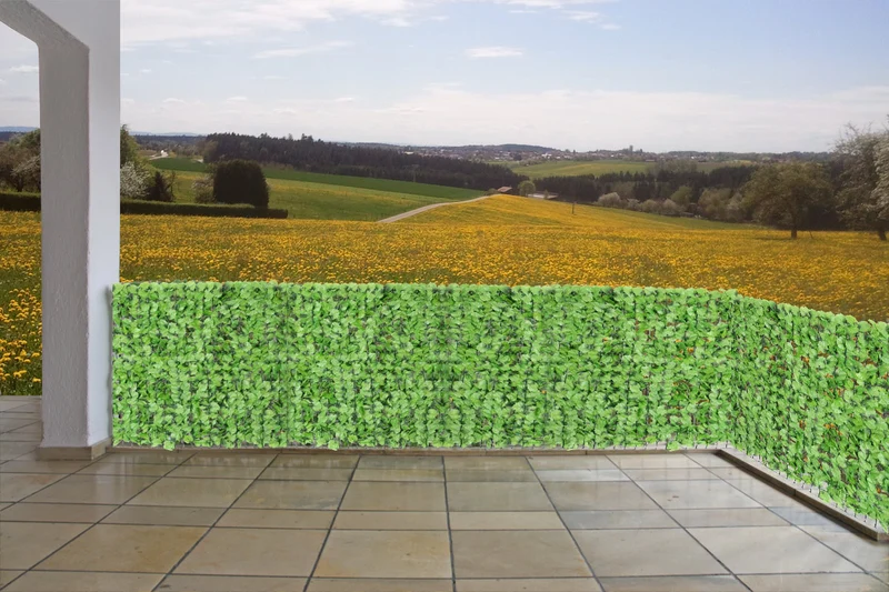 Brise-vue pour balcon revêtement de protection contre le vent pour balcon clôture de terrasse 500x100cm feuille 04_0001078