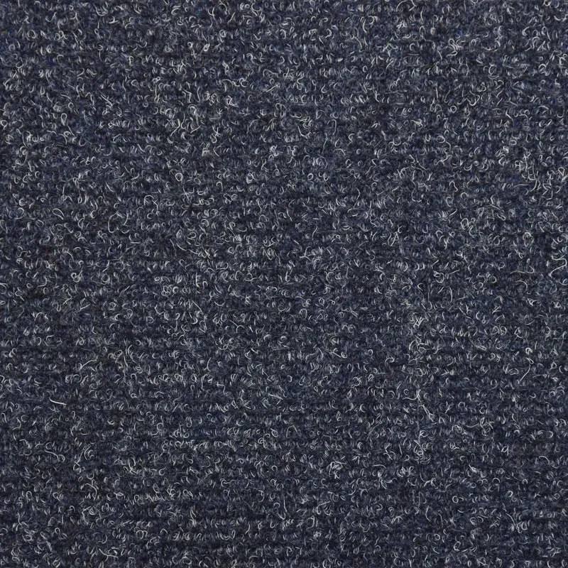 Tapis d'escalier 15 pièces Tissu aiguilleté 65x25 cm Bleu DEC023809