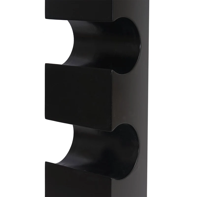 Casier à bouteilles support mural porte-bouteilles, pour 5 bouteilles 99x13x9cm noir 04_0002519