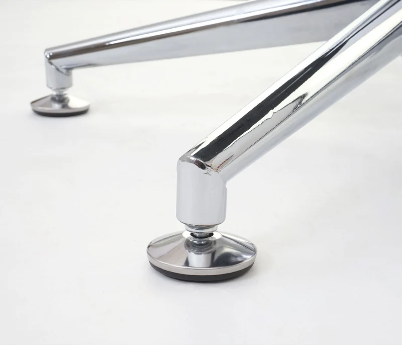 Chaise de salle à manger bureau pivotante hauteur réglable en tissu gris 04_0002198