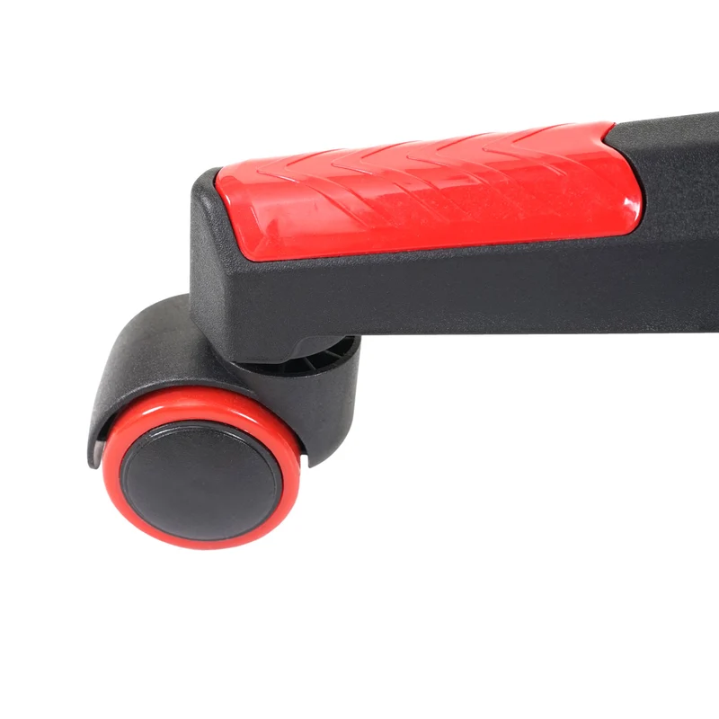 Fauteuil chaise de bureau gamer sur roulettes mécanisme de bascule en synthétique noir / rouge 04_0001851