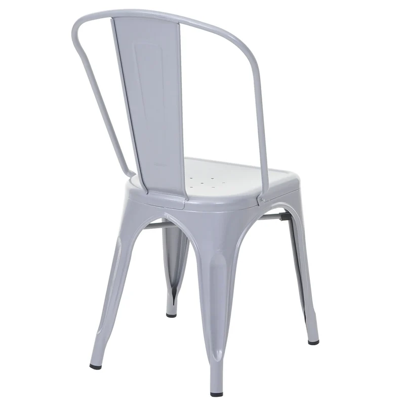 Chaise de salle à manger style industriel factory métal gris 04_0002027