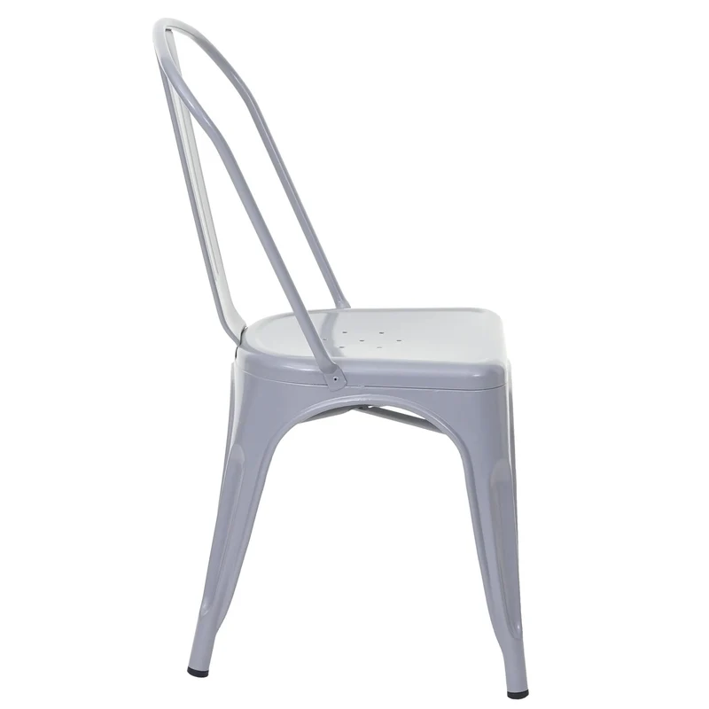 Chaise de salle à manger style industriel factory métal gris 04_0002027