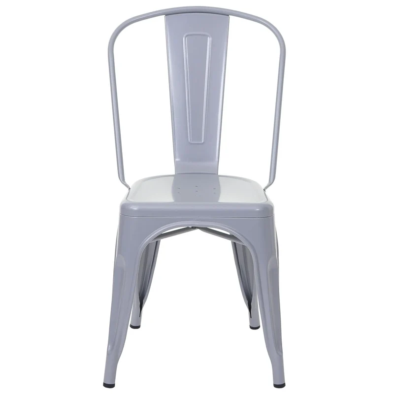 Chaise de salle à manger style industriel factory métal gris 04_0002027