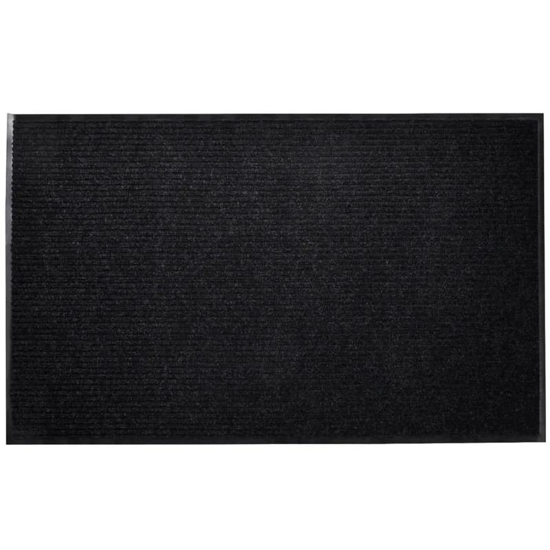 Tapis d'entrée noir paillasson PVC 90 x 60 cm DEC023111