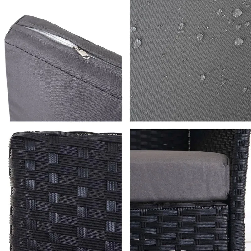 2-1-1 Salon de jardin Garnir Halden, Assis Chambre Lounge Set Sofa ~ Anthracite, Coussin Anthracite 04_0000055